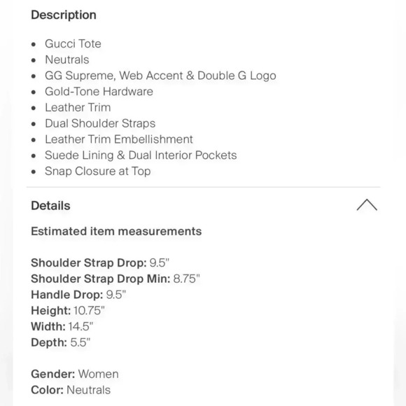 Gucci GG Supreme Ophidia Medium Size Retails For $2590 Dollars. - Picture 16 of 16